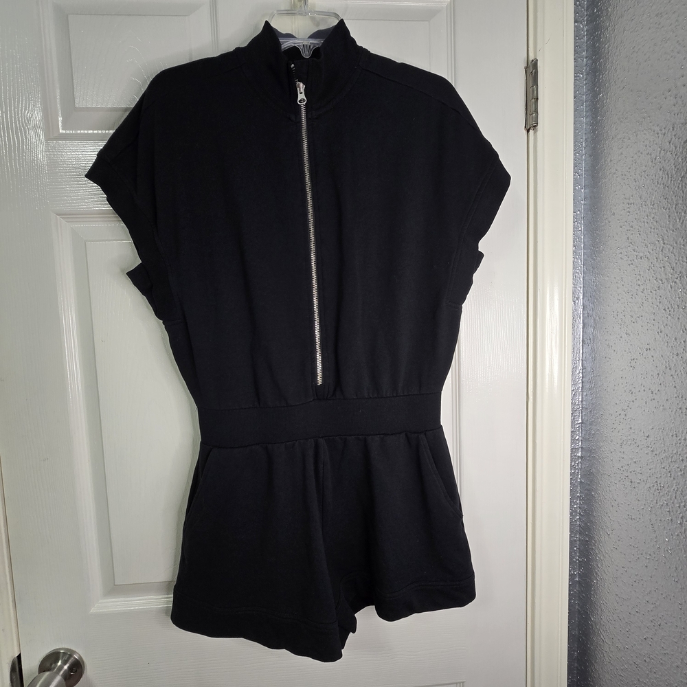 Sundays Black Zippered Jumpsuit